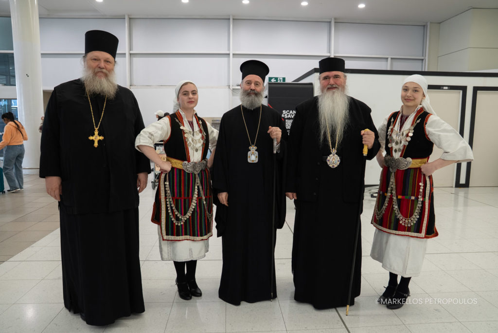Άφιξη Μητροπολίτου Νέας Κρήνης και Καλαμαριάς Ιουστίνου και Αγιορείτου Ιερομονάχου Χρυσοστόμου στο Σύδνεϋ
