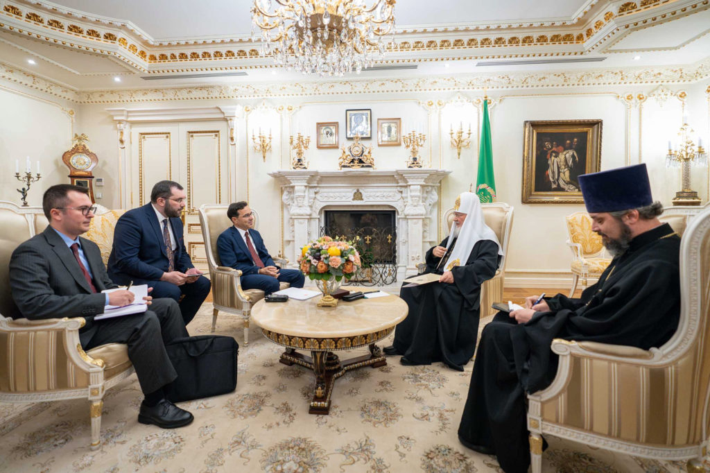 Святейший Патриарх Кирилл встретился с послом Турции в России