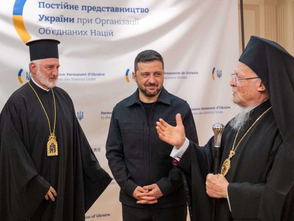 Ecumenical Patriarch, Archbishop Elpidophoros meet with Zelenskyy