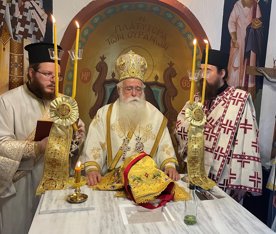 Εγκαινιάστηκε ο Ναός της Ζωοδόχου Πηγής στο Καστρί Αγιάς