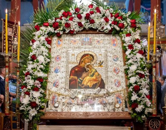Υποδοχή της θαυματουργικής εικόνας της Παναγίας η «ΦΟΒΕΡΑ  ΠΡΟΣΤΑΣΙΑ» από το Άγιο Όρος στο Ναύπλιο