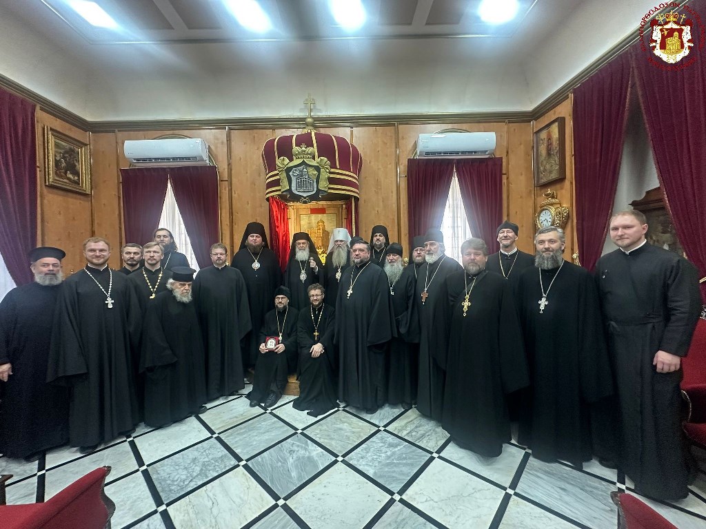 Ο Μητροπολίτης Αγίας Πετρούπολης Βαρσανούφιος στο Πατριαρχείο Ιεροσολύμων
