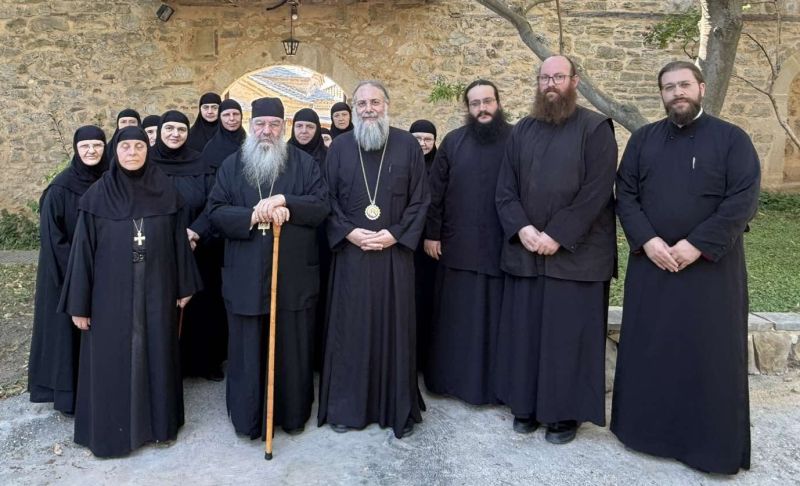 Ο Μητροπολίτης Λεμεσού στην Ιερά Μονή Κοιμήσεως της Θεοτόκου Κορμπόβου