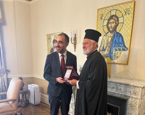 Με τον Αρχιεπίσκοπο Αμερικής συναντήθηκε ο νέος Γενικός Πρόξενος της Κύπρου στη Νέα Υόρκη