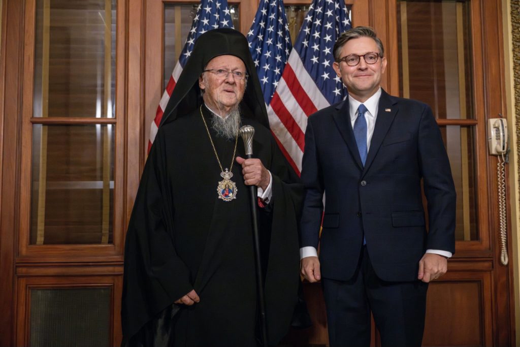 Στο Καπιτώλιο ο Οικουμενικός Πατριάρχης Βαρθολομαίος