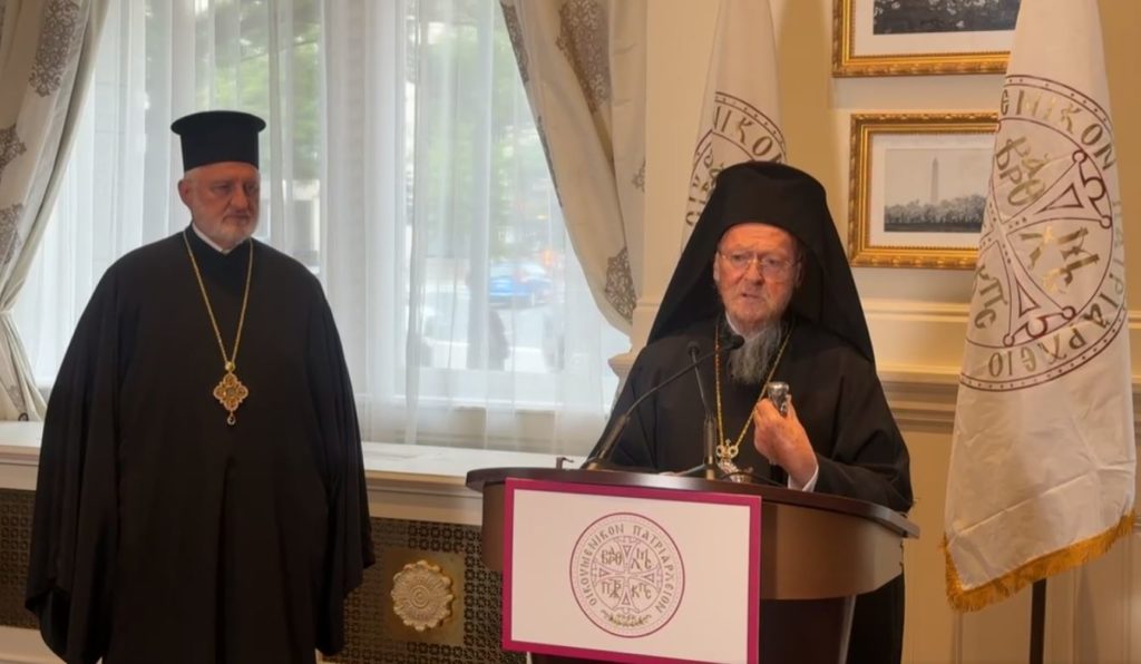 Το μήνυμα του Οικουμενικού Πατριάρχη από την Ουάσιγκτον για τον Αμερικής Ελπιδοφόρο