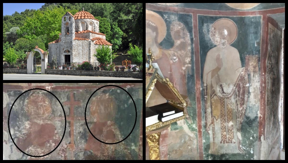 Βανδάλισαν τον ιστορικό Ιερό Ναό Αγίου Νικολάου στο Φουντουκλί της Ρόδου – Χάραξαν αγιογραφίες 600 ετών