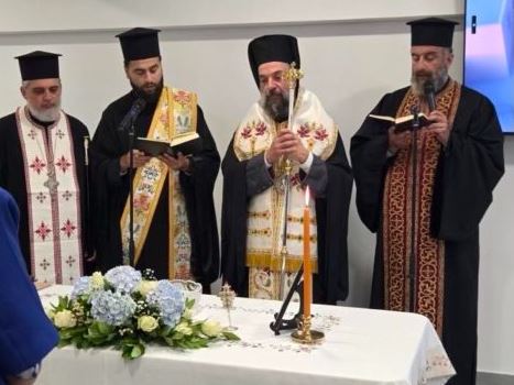 Ο Μητροπολίτης Θήρας τέλεσε τα εγκαίνια του νέου Νηπιαγωγείου Μεσαριάς Σαντορίνης
