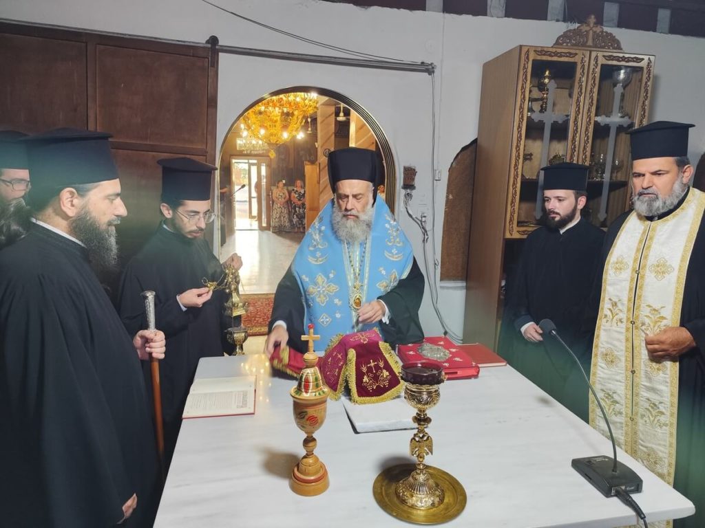 Εσπερινός Εγκαινίων στον νέο Ιερό Ναό Αγίου Σεραφείμ Ψαθοχώρας