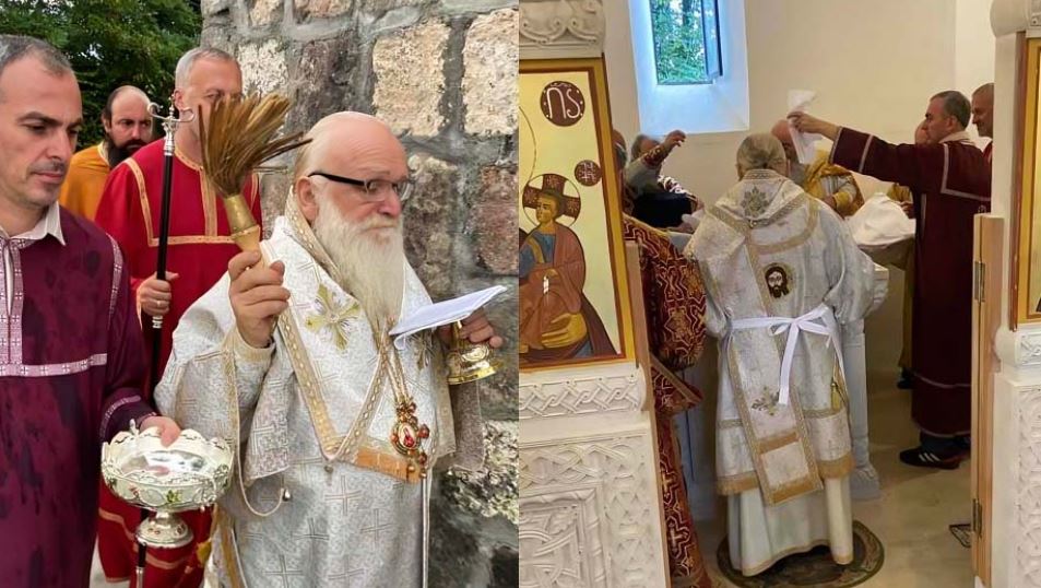 შემოქმედელმა მიტროპოლიტმა იოსებმა ახლად აღდგენილი ტაძარი აკურთხა