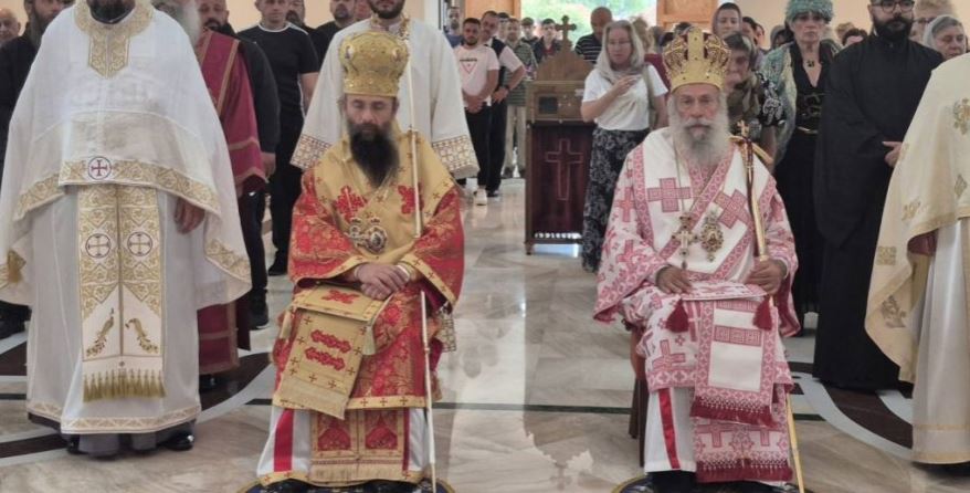 Митрополит Иларион и Епископ Алексеј богослужили у Котлујевцу