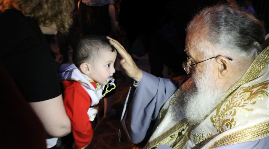 იწყება სამოცდამეთორმეტე ეტაპი პატრიარქის მიერ ახალდაბადებული მესამე და შემდგომი ბავშვის მონათვლისა