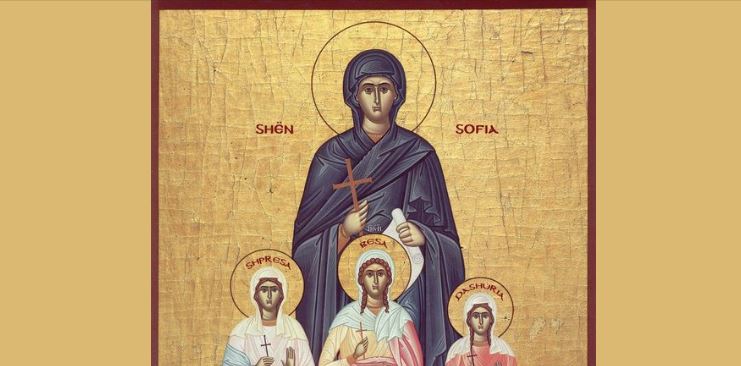 Sofia e vajzat dëshmore: Besa, Shpresa, Dashuria. Dëshmore Agathoklia. Episkop Iraklidi