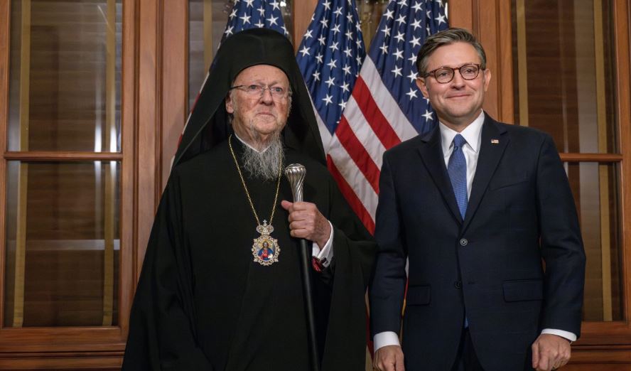 Speaker Mike Johnson meets with Ecumenical Patriarch Bartholomew