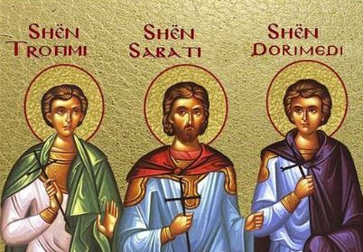 Dëshmorët Trofimi, Sabati e Dorimedi. Feliksi e Konstantia në Napoli. Oshënar Theodhori