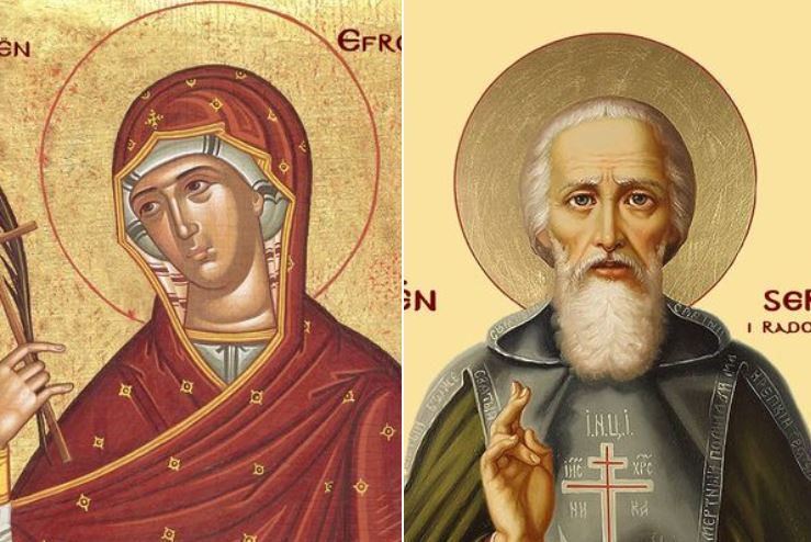 Oshënare Efrosina dhe Pafnuti, ati i saj. Oshënar Sergji në Radonezh. Efrosina e Suzdalit