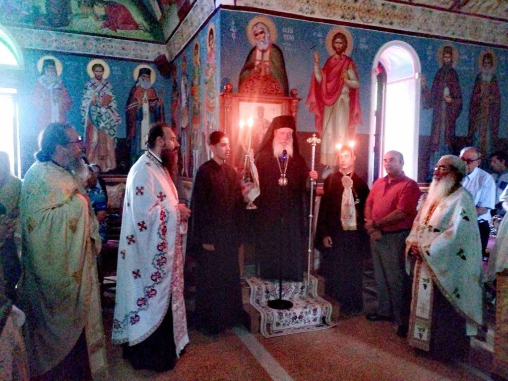 Αρχιερατικός Εσπερινός Αγίου Σώζοντος στην Αίγινα