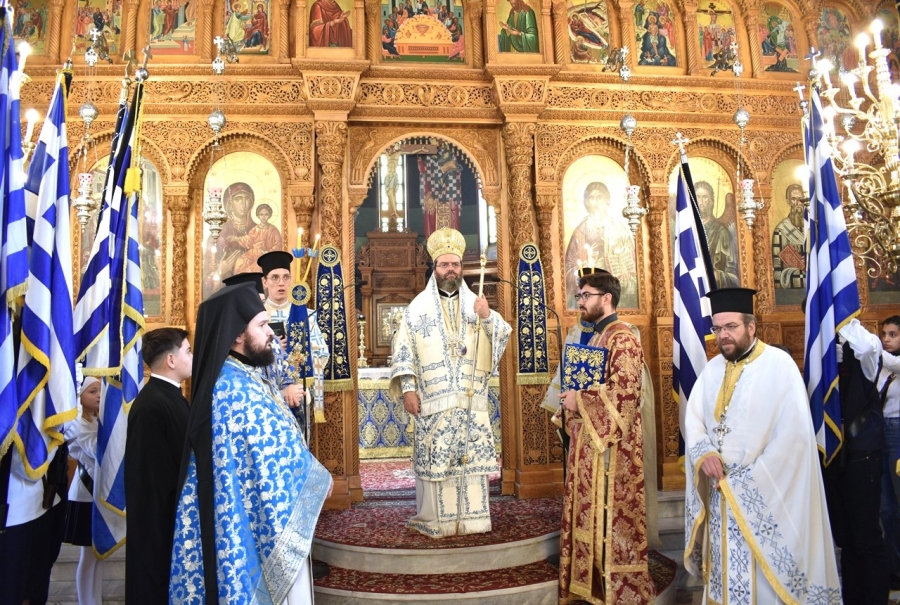 Εορτή της Αγίας Σκέπης της Υπεραγίας Θεοτόκου και ηρωικό έπος του 1940 στην Μητρόπολη Μαρωνείας