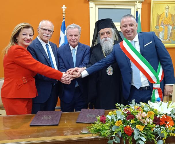 Προσφώνηση Μητροπολίτη Ηλείας στην εκδήλωση αδελφοποίησης Δήμων που πραγματοποιήθηκε στα Λεχαινά