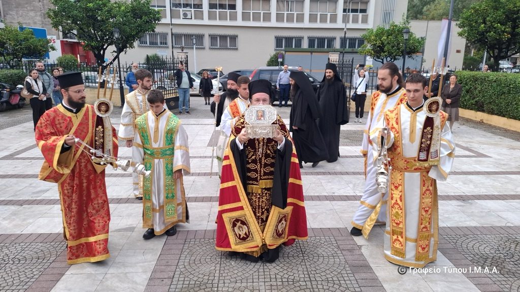Υποδοχή Ιερού Λειψάνου του Αγίου Δημητρίου στην ομώνυμη Ενορία του Αγρινίου