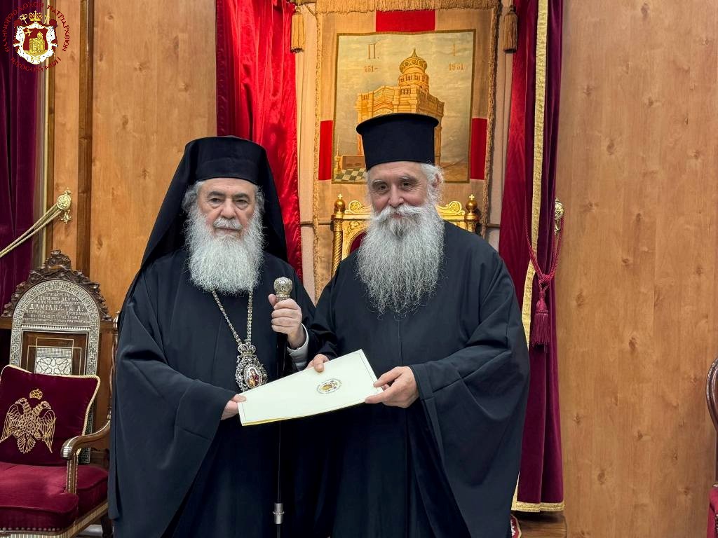 Visit of His Beatitude the Archbishop of Sinai, Faran and Raitho to the Patriarchal Office