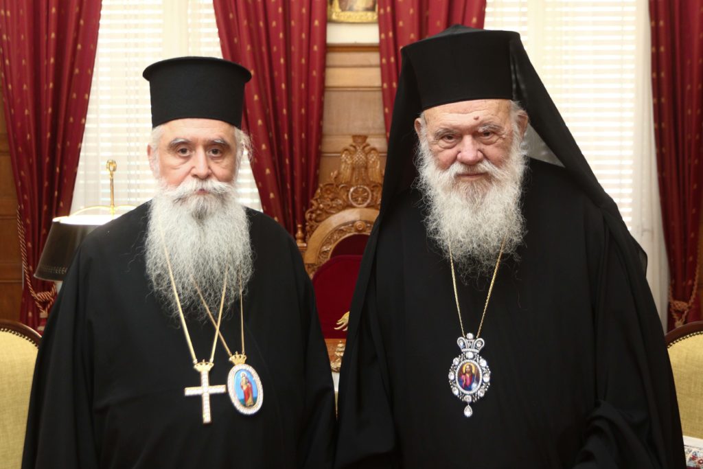 Ο Σινά Συμεών στον Αρχιεπίσκοπο Ιερώνυμο – Στις 31 Οκτωβρίου η ενθρόνιση στη Μονή της Αγίας Αικατερίνης στο Σινά (ΦΩΤΟ)