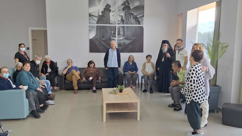 Επίσκεψη του Μητροπολίτη Ηλείας στη Μονάδα Άνοιας και Αλτσχάιμερ Πύργου