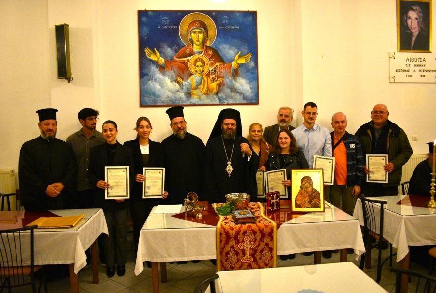 Αγιασμός επί τη ενάρξει των μαθημάτων της Σχολής Βυζαντινής Μουσικής «Χρύσανθος Φιλιππίδης» της Ι.Μ.Μαρωνείας