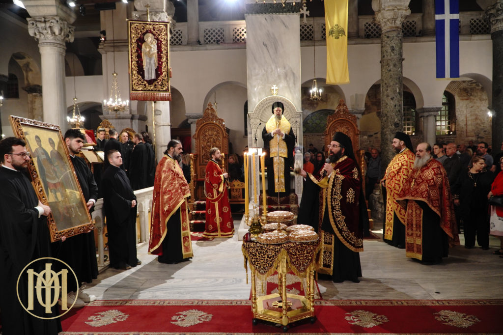 Μεθέορτος Εσπερινός επί τη συνάξει των αγίων Δημητρίου, Νέστορος και Λούπου στη Θεσσαλονίκη