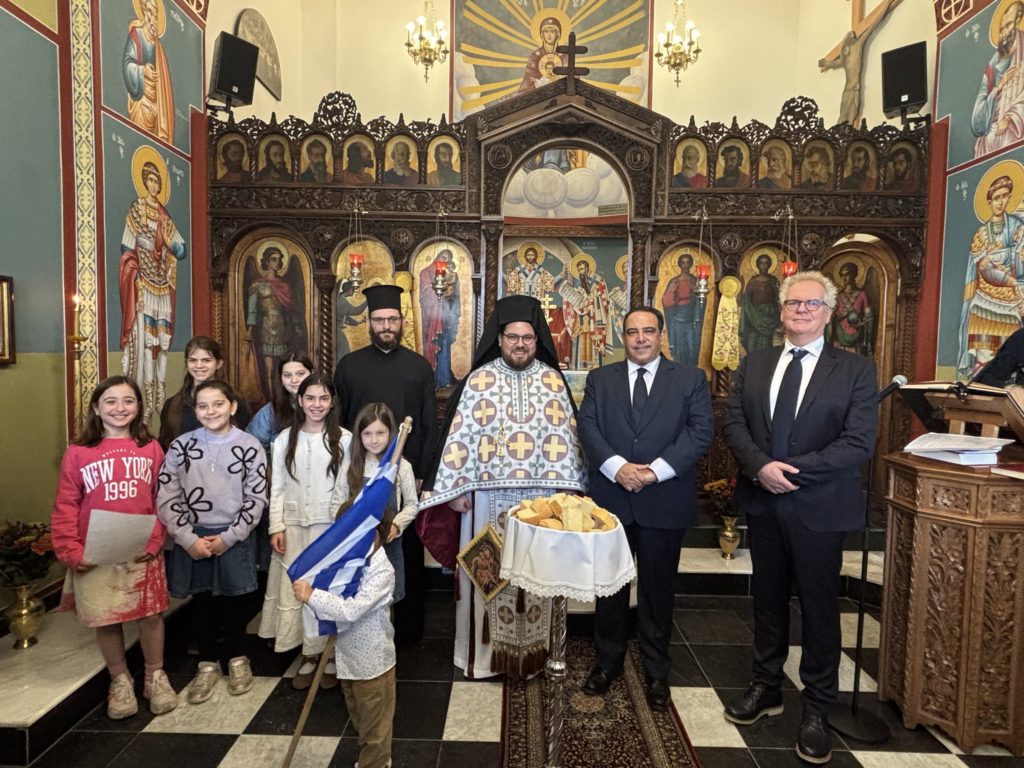 Επίσκεψη του Επίτιμου Πρόξενου της Ελλάδος Δρ. Mark Janse στην Ενορία του Ευαγγελισμού της Θεοτόκου Αμβέρσης