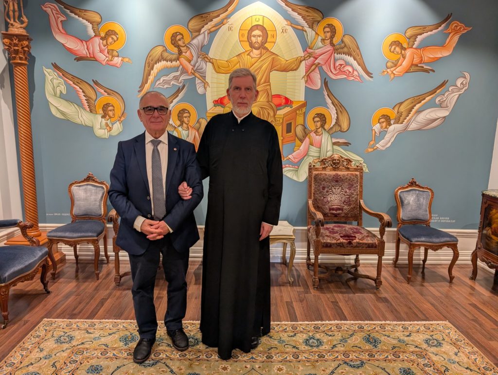 Ο Μητροπολίτης Σουηδίας υποδέχθηκε τον διεθνούς φήμης Καθηγητή της Ψυχιατρικής Δρ. Νικόλαο Βενιζέλο