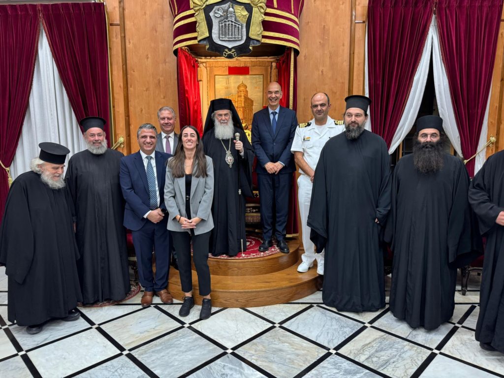 Συνάντηση Πατριάρχη Ιεροσολύμων με τον Υπουργό Μεταφορών, Επικοινωνιών και Έργων της Κύπρου