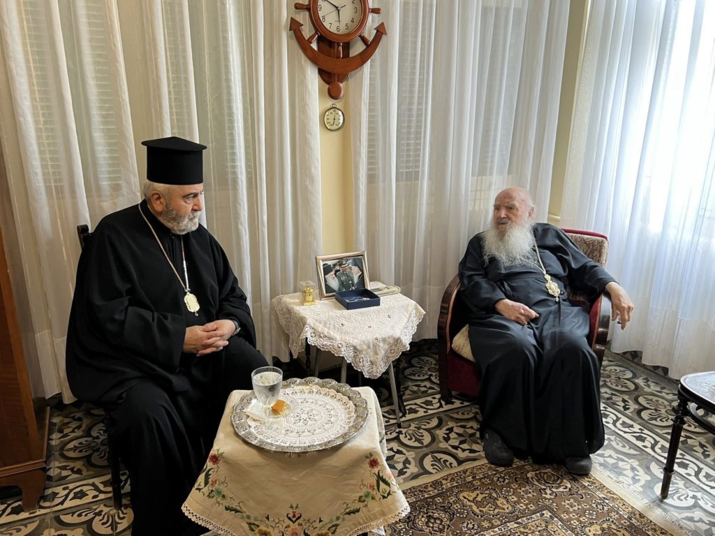 Ο Μητροπολίτης Γέρων Δέρκων στην Λέσβο