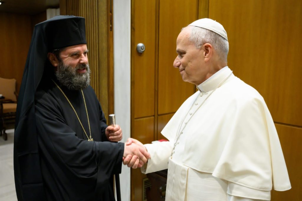 Συνάντηση Αρχιεπισκόπου Αλβανίας με Πάπα Λέοντα ΙΔ’