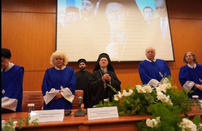 منح البطريرك المسكوني شهادة دكتورة فخرية في رومانيا