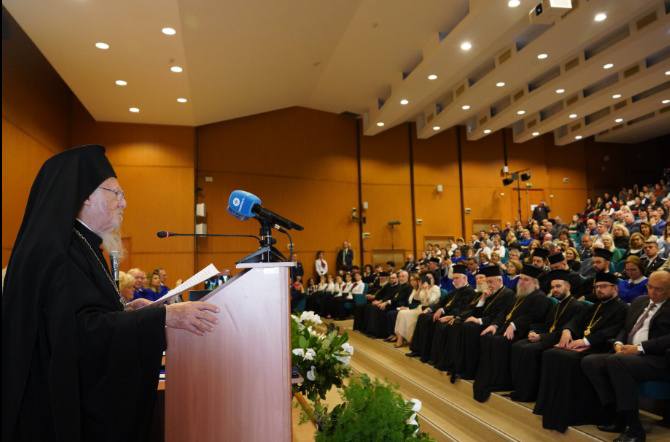 ‎منح البطريرك المسكوني شهادة دكتورة فخرية في رومانيا