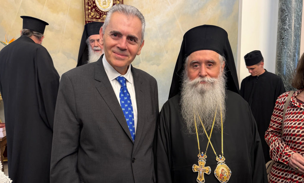 Μ. Χαρακόπουλος στη χειροτονία Αρχιεπισκόπου Σινά: Μια νέα, ελπιδοφόρα εποχή για την Αγία Αικατερίνη Σινά