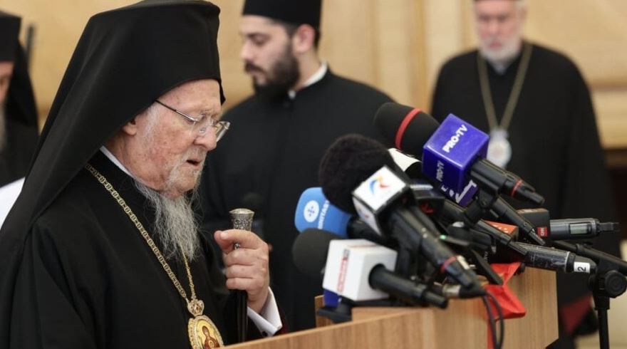 Η δήλωση του Οικουμενικού Πατριάρχη κατά την άφιξή του στη Ρουμανία