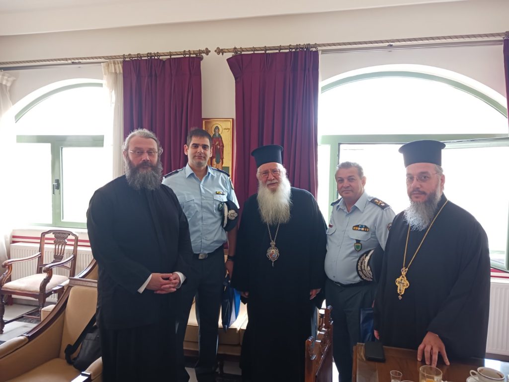 Επίσκεψη Αστυνομικών αρχών στον Μητροπολίτη Θηβών και Λεβαδείας