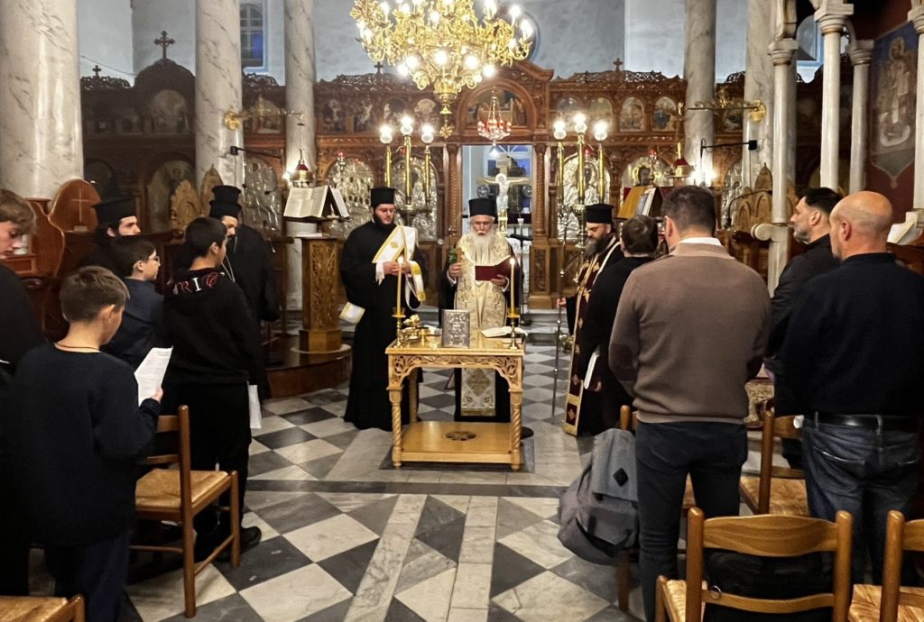 Αγιασμός για την έναρξη των μαθημάτων βυζαντινής μουσικής στη Μύρινα