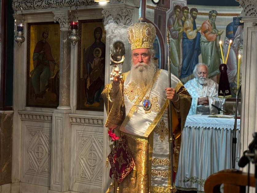 Αρχιερατική Θεία Λειτουργία από τον νέο Αρχιεπίσκοπο Σινά στο Σιναΐτικο Μετόχι των Αθηνών