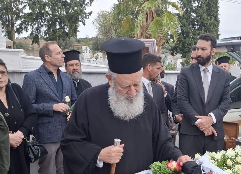 Η κηδεία του πατέρα του Μητροπολίτη Χαλκίδος, αειμνήστου Χρήστου Τριανταφύλλου