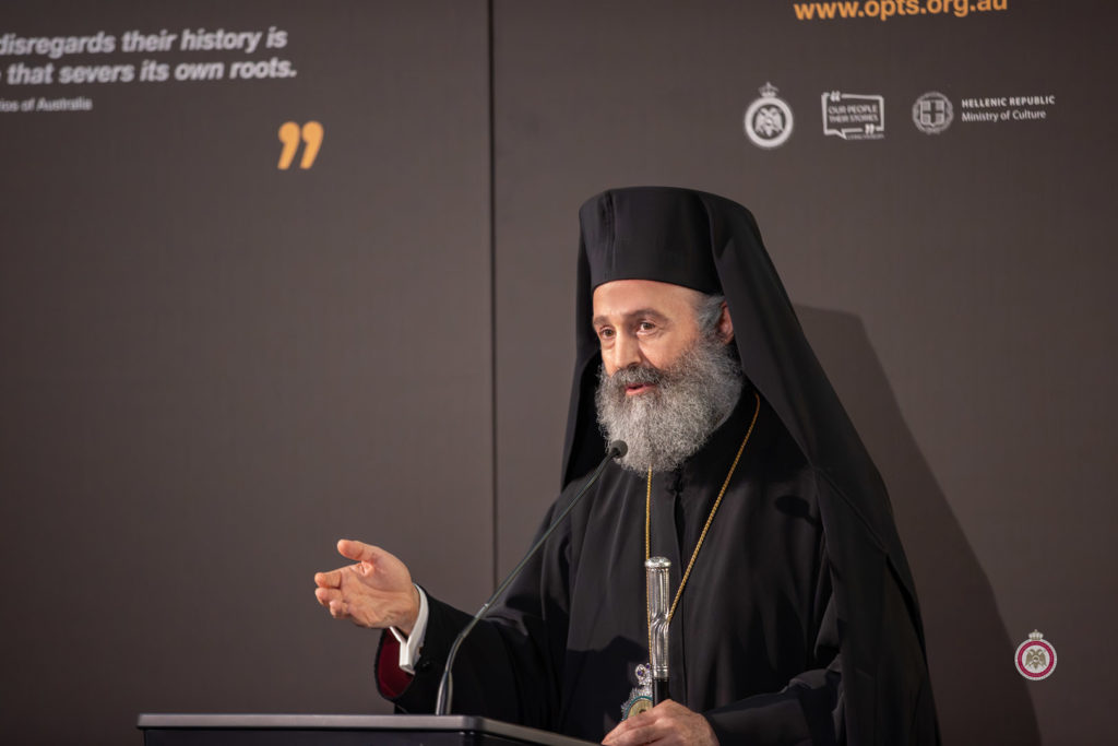 Ο Αυστραλίας Μακάριος στην πρώτη επέτειο του μουσείου “Our People, Their Stories”