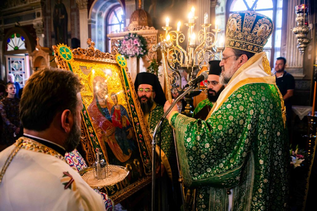 Ενθρόνιση της Εικόνος της Παναγίας «Η πάντων Ελπίς» στα Λέϊκα Καλαμάτας