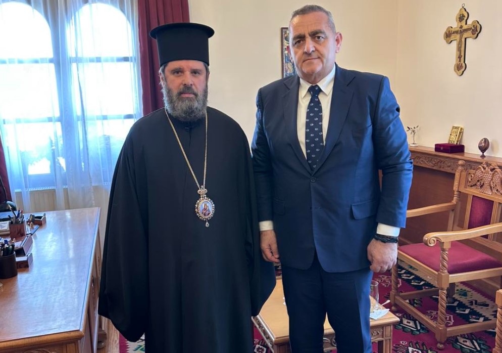 Συνάντηση Αρχιεπισκόπου Αλβανίας με τον ευρωβουλευτή Φρέντη Μπελέρη
