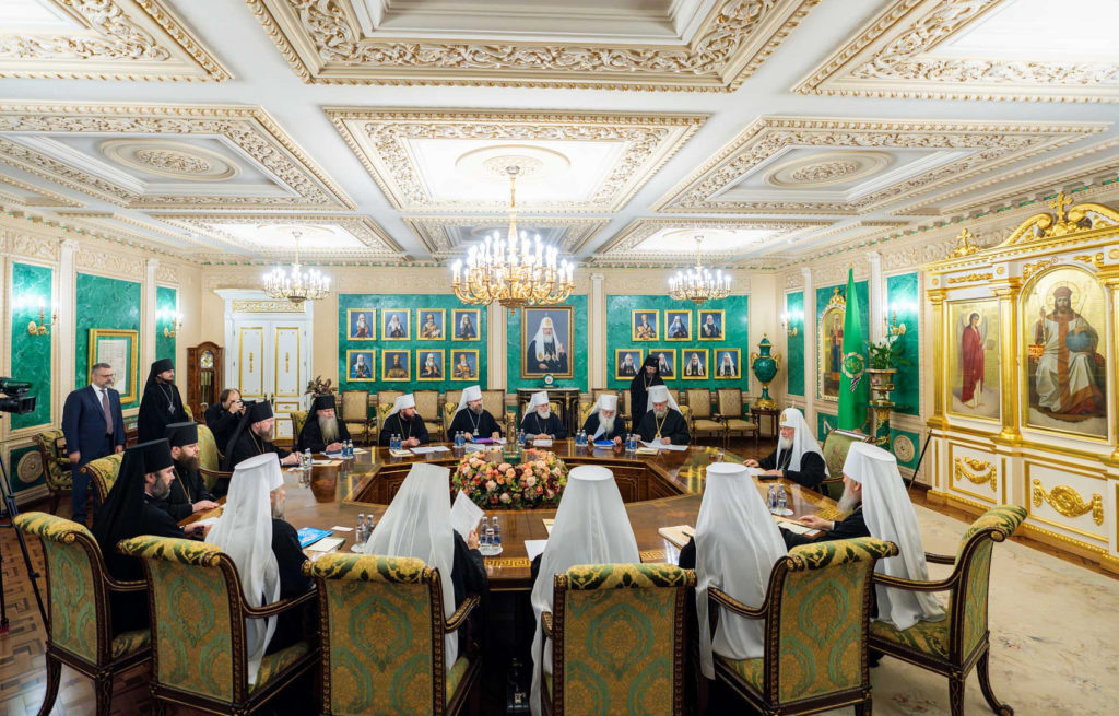 Святейший Патриарх Кирилл возглавил очередное заседание Священного Синода Русской Православной Церкви