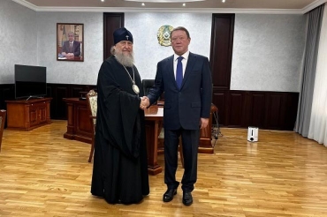 Состоялась встреча главы Казахстанского митрополичьего округа с акимом Костанайской области