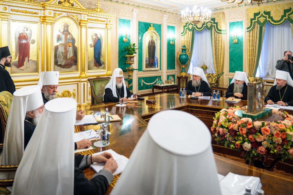 В Москве состоялось заседание Священного Синода Русской Православной Церкви