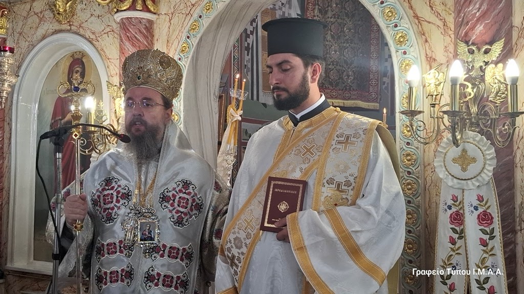 Χειροτονία διακόνου από τον Μητροπολίτη Αιτωλίας και Ακαρνανίας