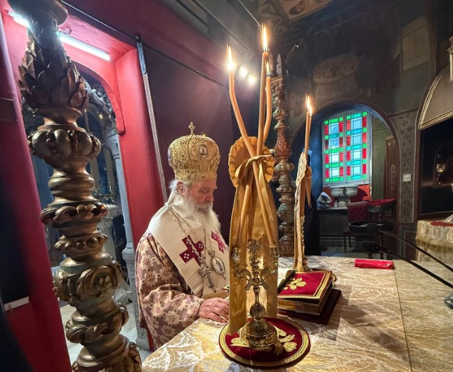 Μνημόσυνο μακαριστού Μητροπολίτη πρώην Ύδρας Ιεροθέου και Αγιασμός